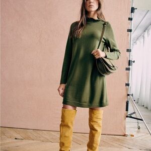 NWT - Sézane Jaelle Dress Vert. Green - Size XL
